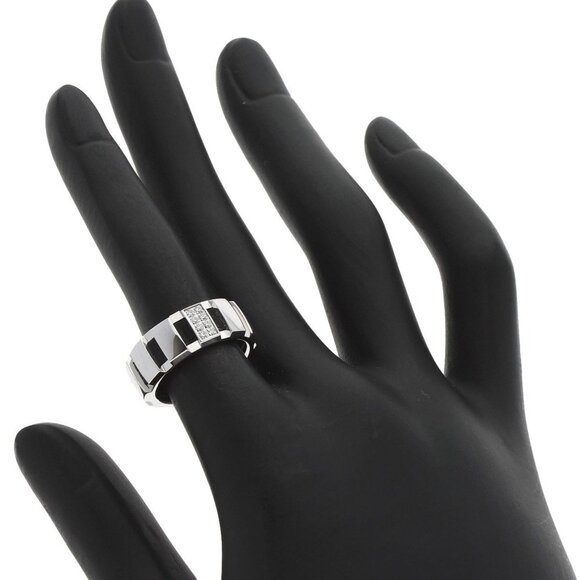 CHAUMET 18k White Gold Diamond Ring - Picture 6 of 10